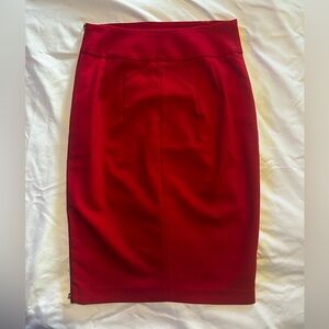 Express Women’s Size 6 Elegant Red Pencil Skirt